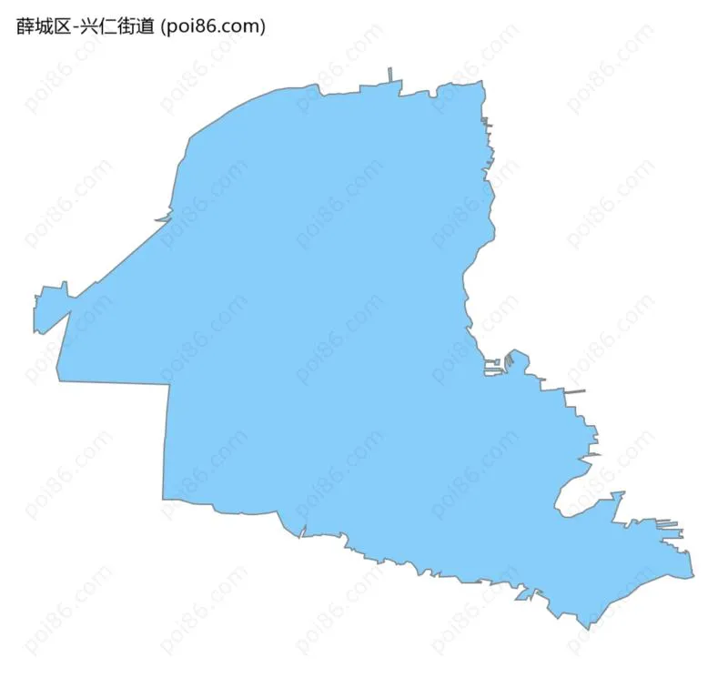 兴仁街道边界地图