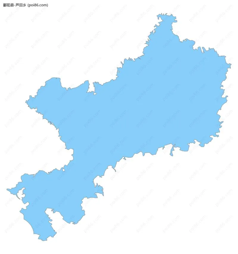 芦田乡边界地图