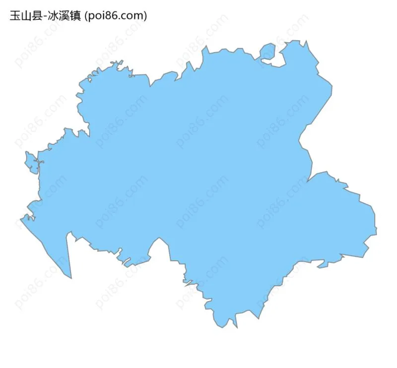 冰溪镇边界地图