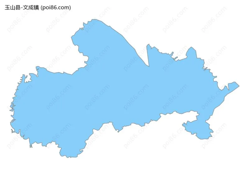 文成镇边界地图