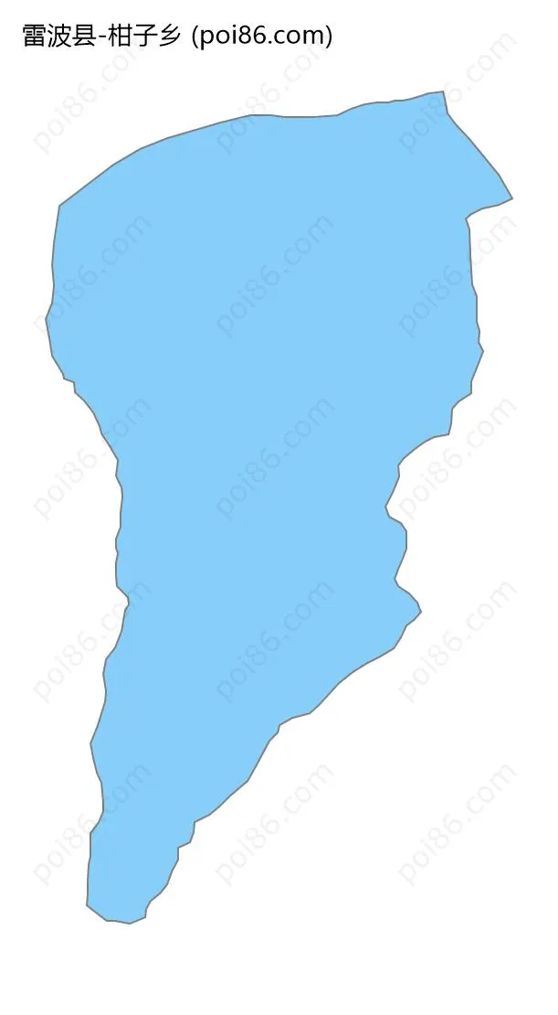 柑子乡边界地图