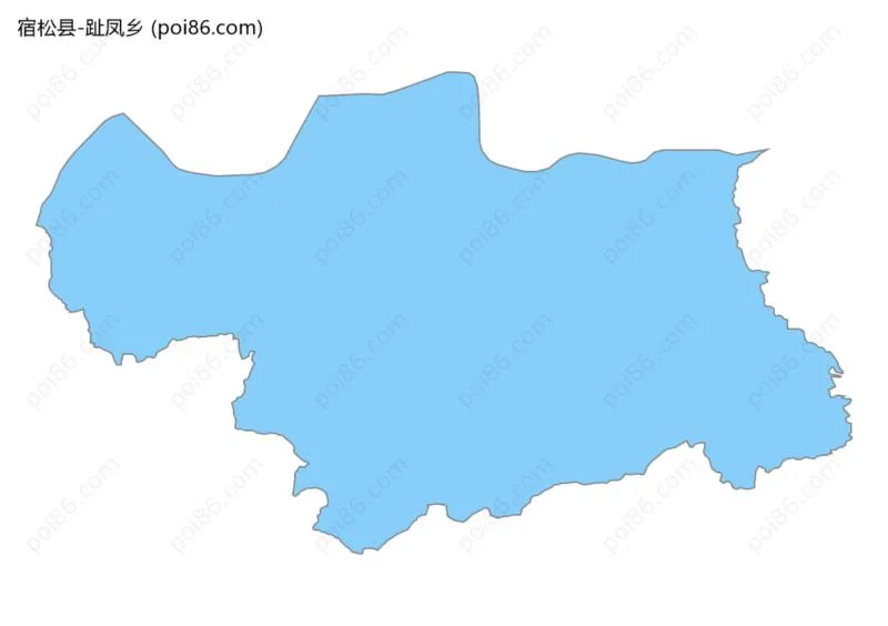 趾凤乡边界地图