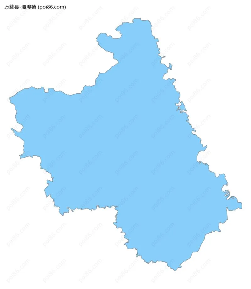 潭埠镇边界地图