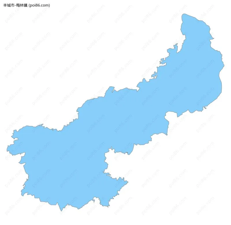 梅林镇边界地图