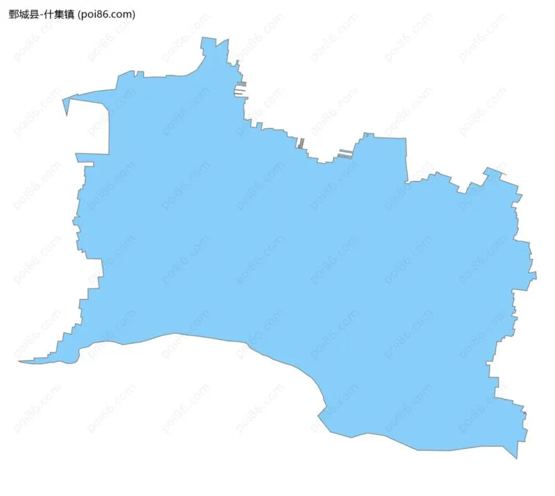 什集镇边界地图