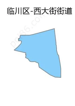 西大街街道边界地图