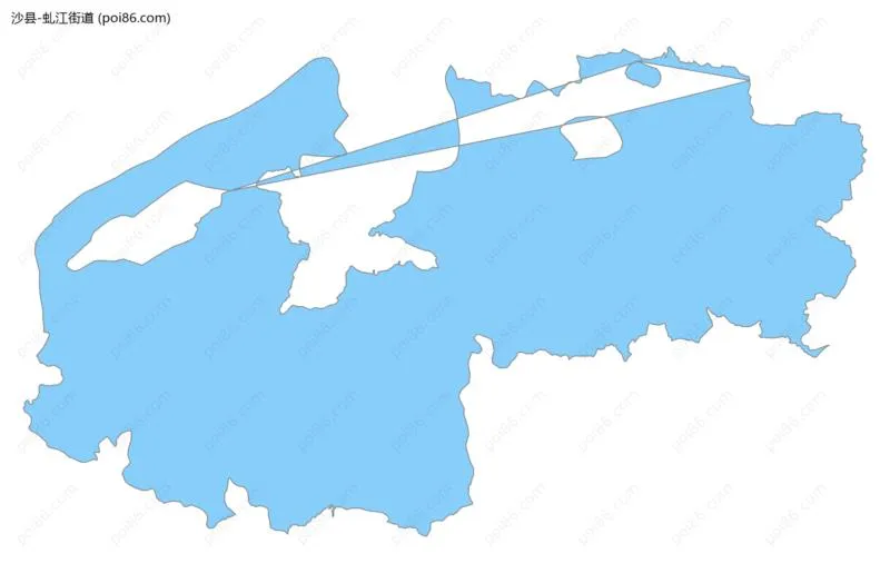 虬江街道边界地图