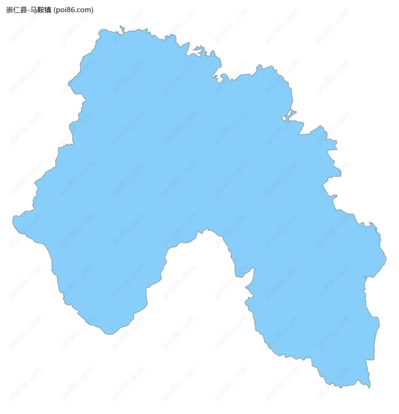 马鞍镇边界地图