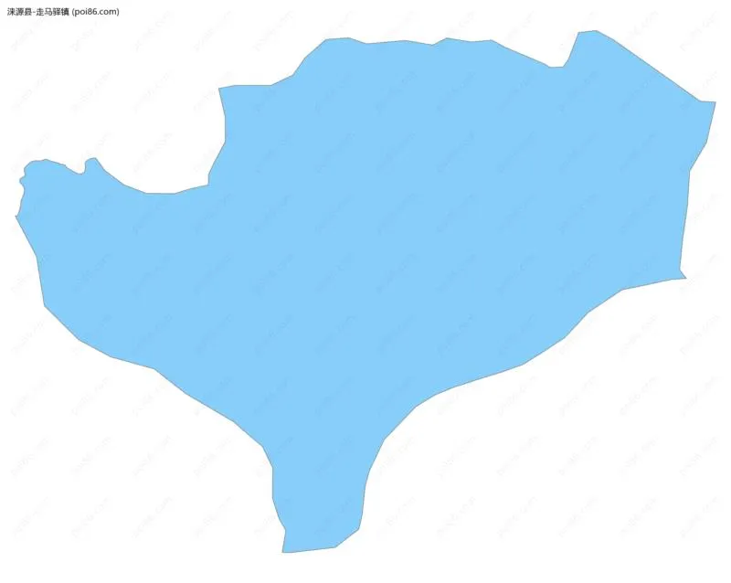 走马驿镇边界地图