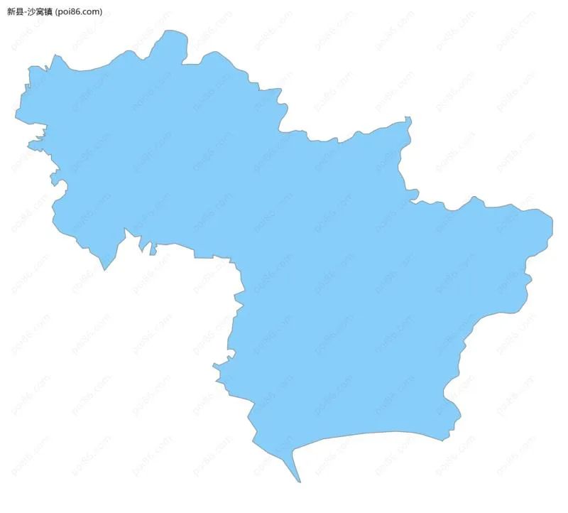 沙窝镇边界地图