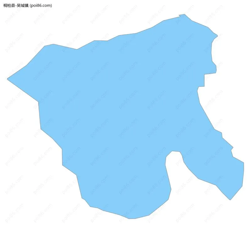 吴城镇边界地图