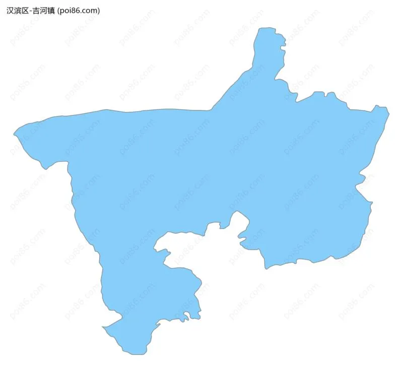 吉河镇边界地图