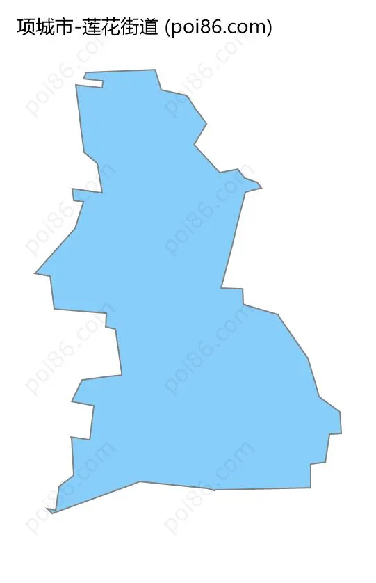 莲花街道边界地图