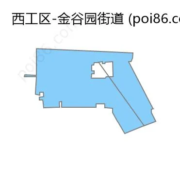 金谷园街道边界地图
