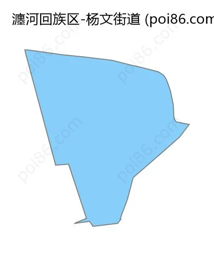 杨文街道边界地图