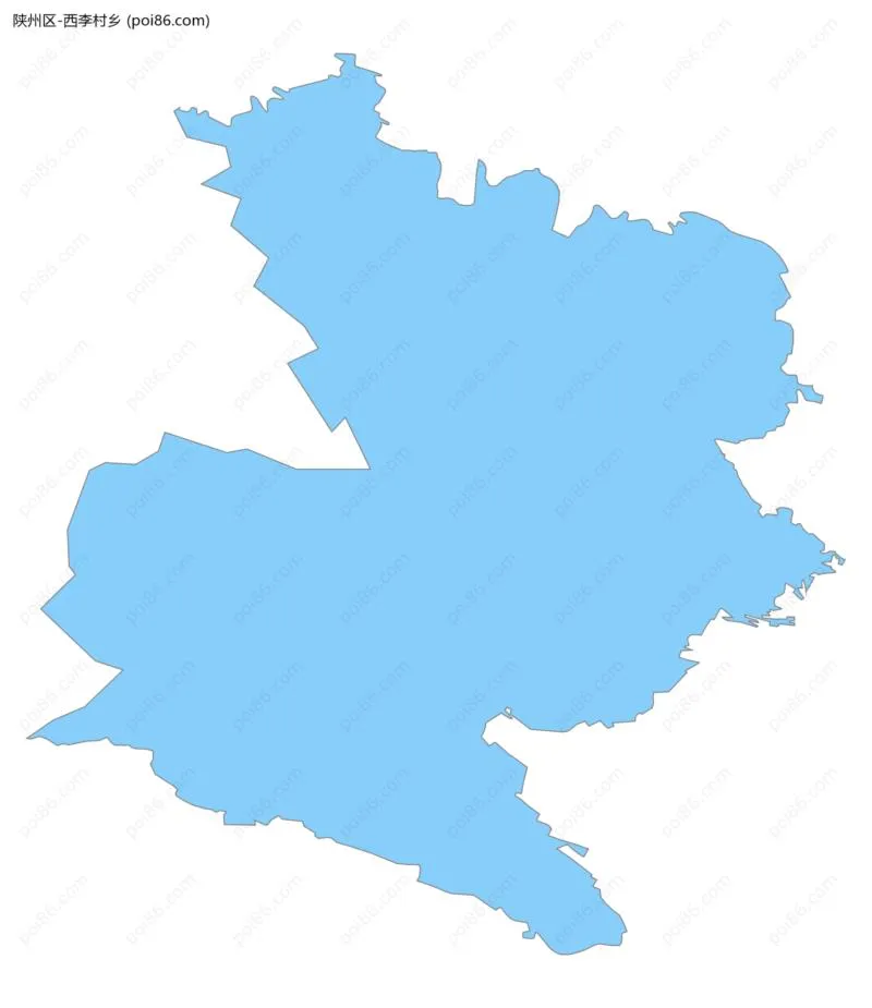 西李村乡边界地图