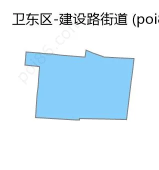 建设路街道边界地图