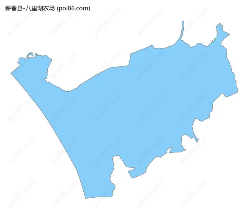 八里湖农场边界地图