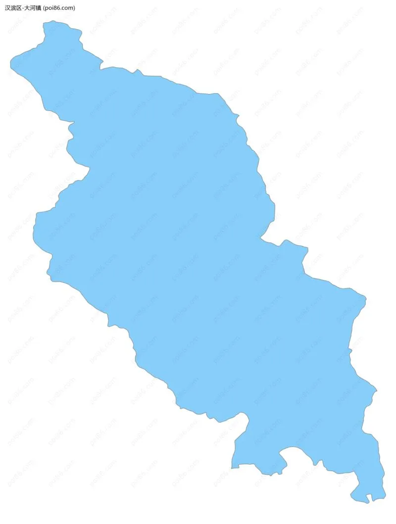 大河镇边界地图