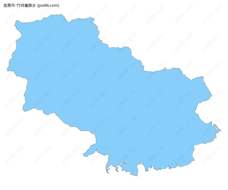 竹垟畲族乡边界地图
