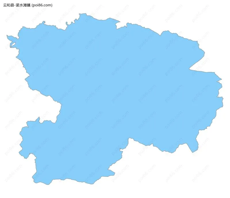 紧水滩镇边界地图