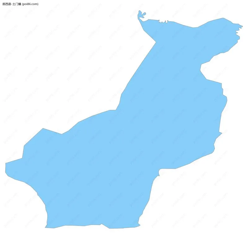土门镇边界地图