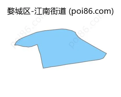 江南街道边界地图