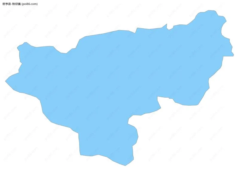 秧坝镇边界地图