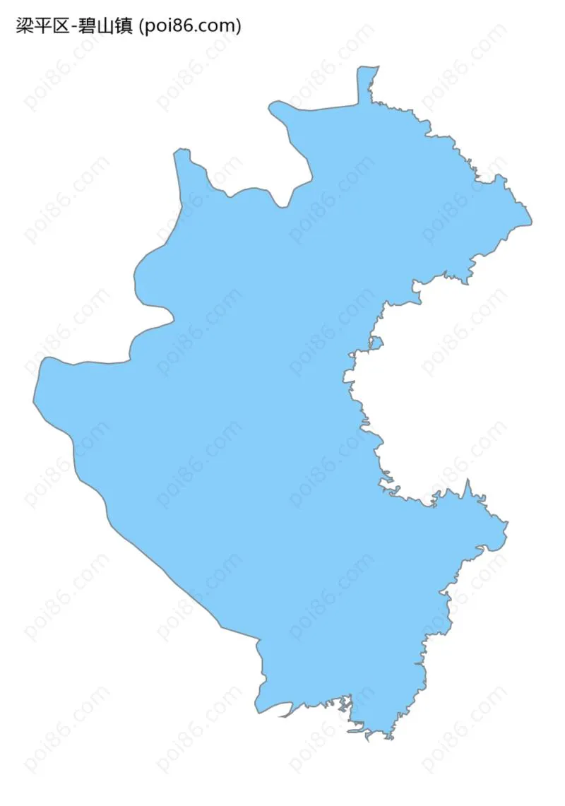 碧山镇边界地图