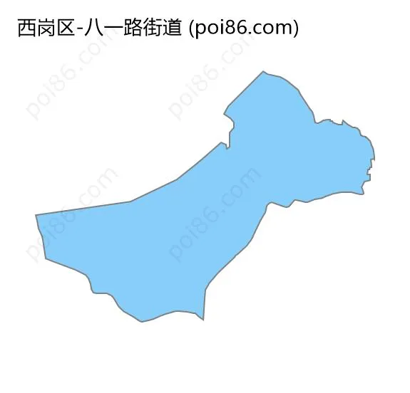 八一路街道边界地图