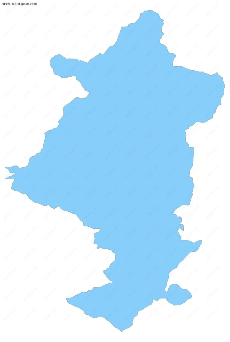 东川镇边界地图