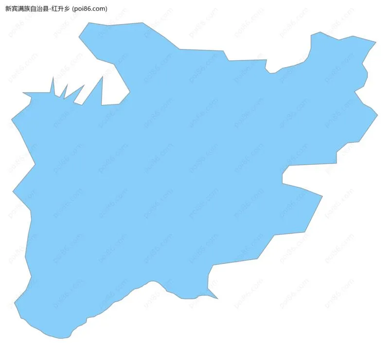 红升乡边界地图