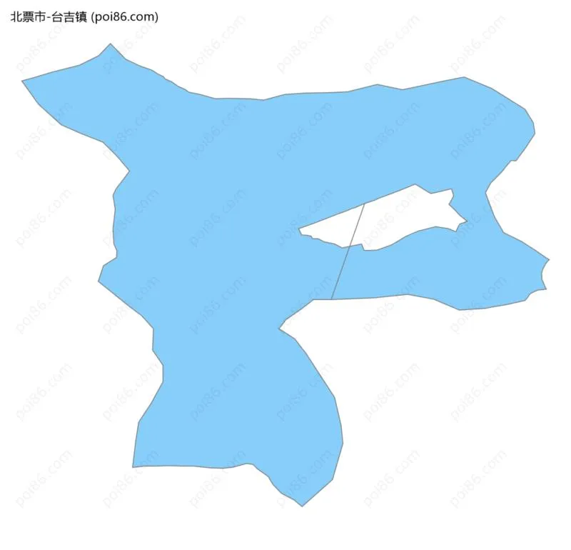 台吉镇边界地图