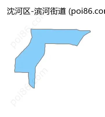 滨河街道边界地图