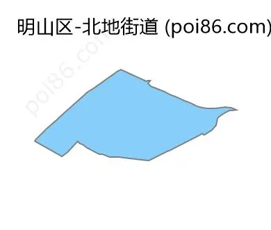 北地街道边界地图