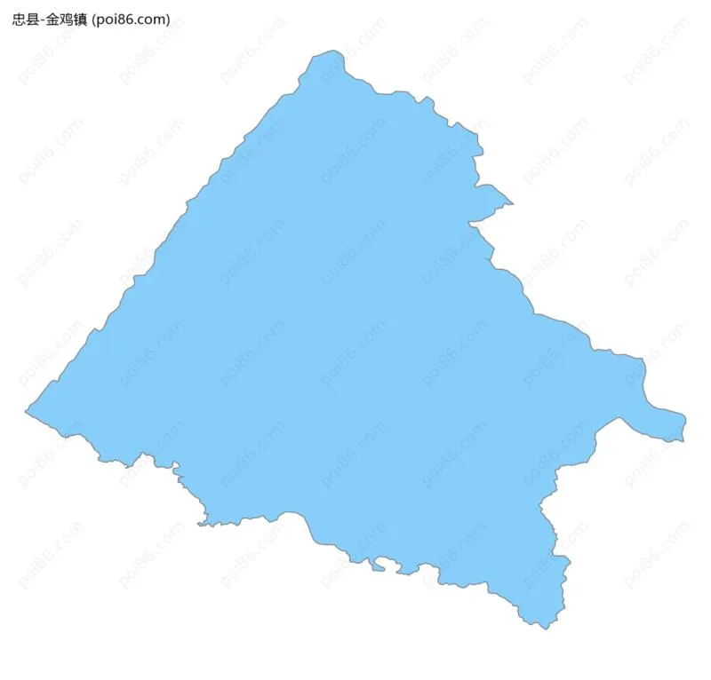 金鸡镇边界地图