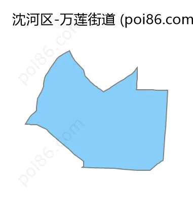 万莲街道边界地图