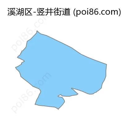 竖井街道边界地图