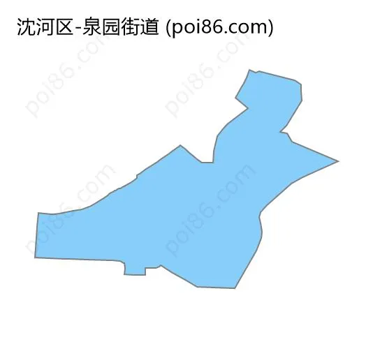 泉园街道边界地图