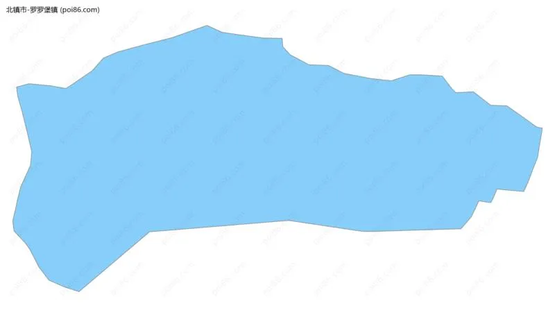 罗罗堡镇边界地图