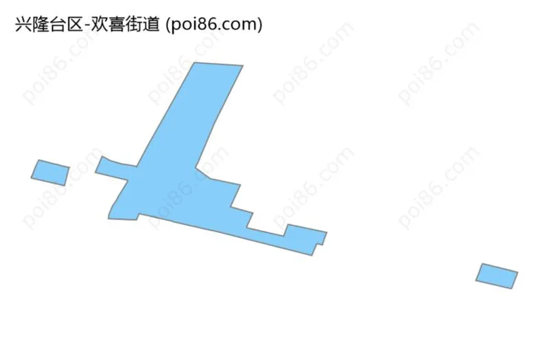 欢喜街道边界地图