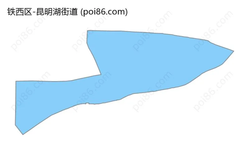 昆明湖街道边界地图