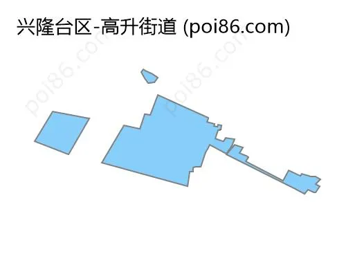 高升街道边界地图