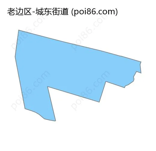 城东街道边界地图