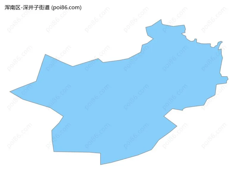 深井子街道边界地图