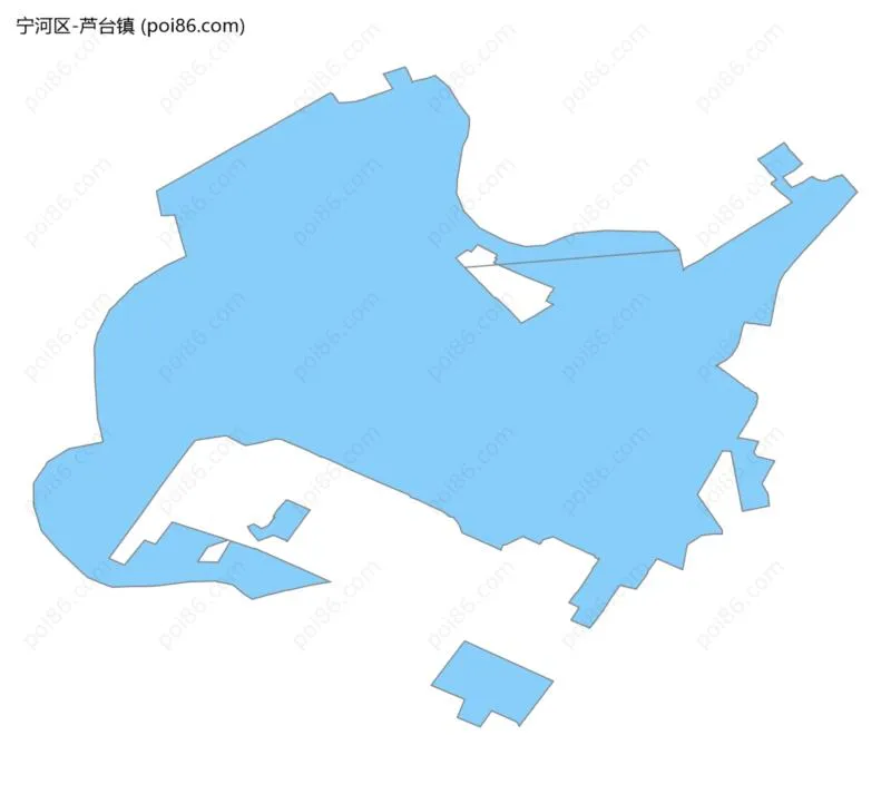 芦台镇边界地图