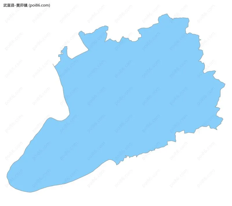 黄茆镇边界地图
