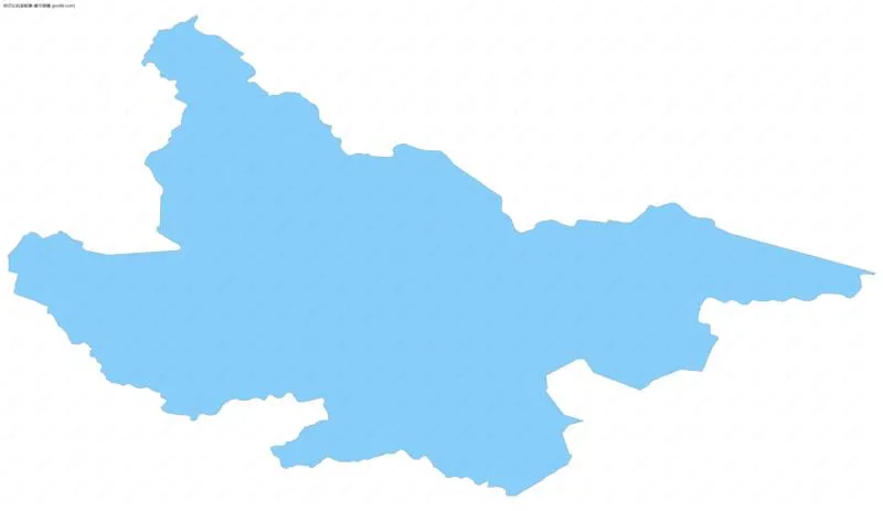 察尔森镇边界地图