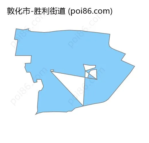 胜利街道边界地图