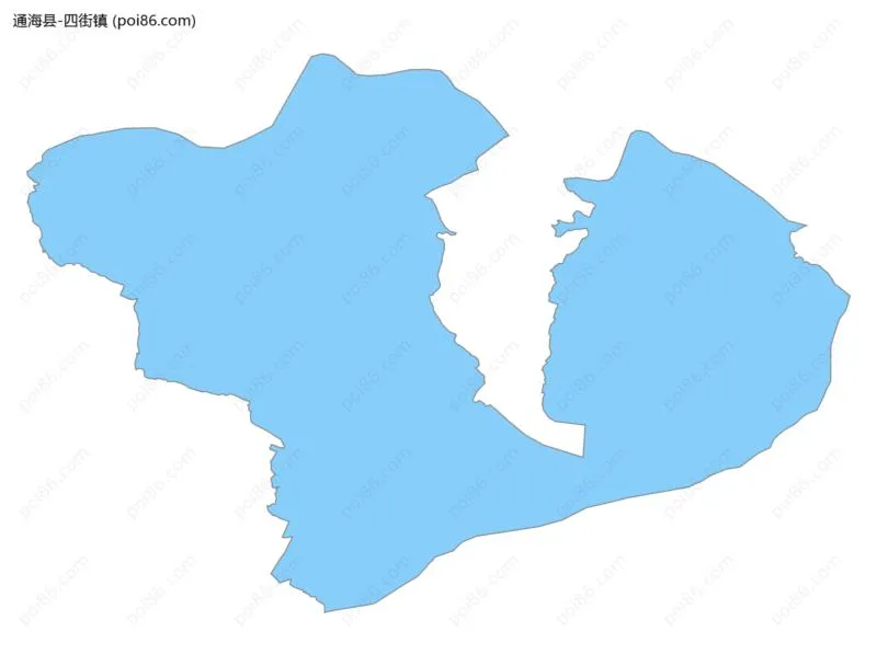 四街镇边界地图